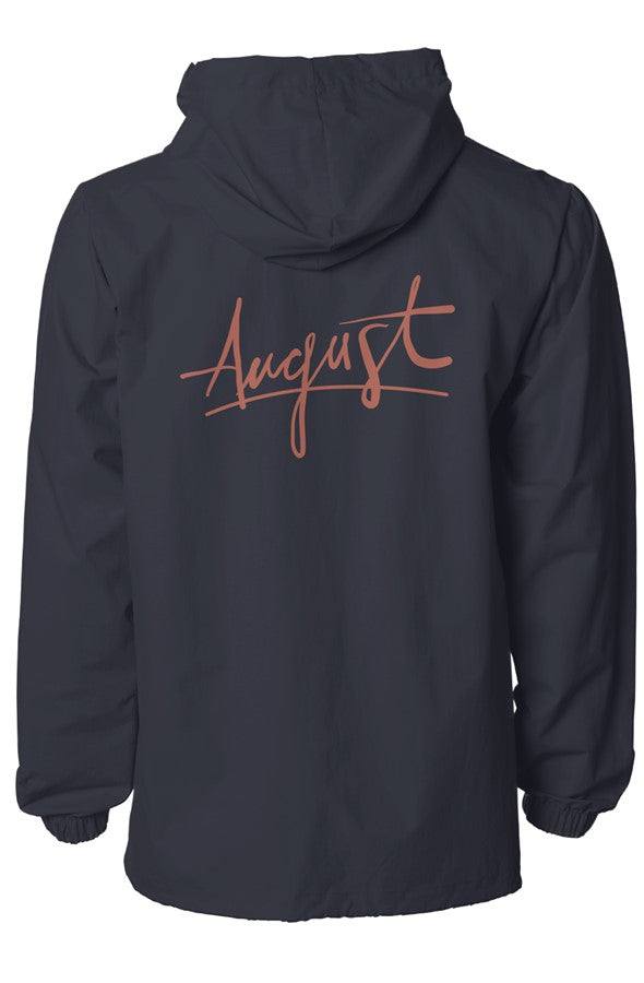 Water-Resistant Hooded Windbreaker