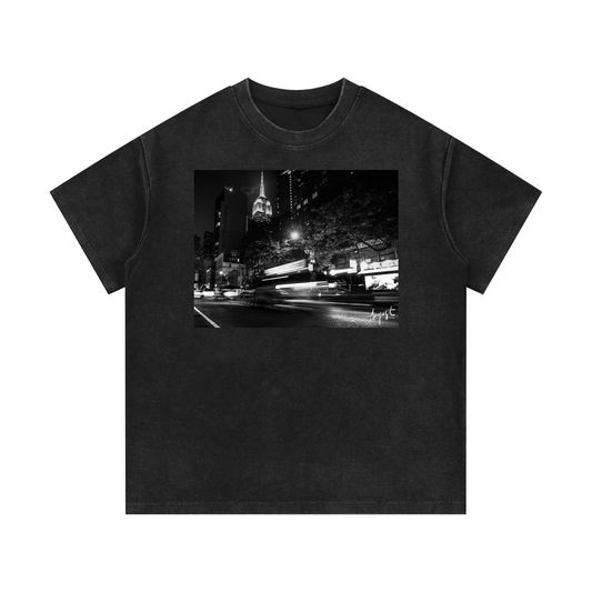 Mineral Wash Waffle Knit T-Shirt