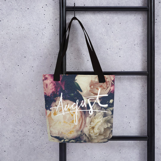 August "Peony" Tote Bag